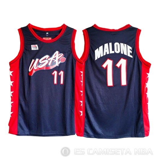 Camiseta Malone #11 USA 1996 Negro - Haga un click en la imagen para cerrar